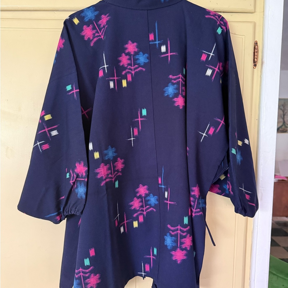 Colorful Patterned Haori Kimono Jacket - Picture 2 of 5